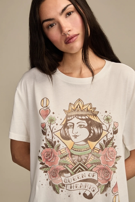 TATTOO QUEEN BOYFRIEND TEE, image 1