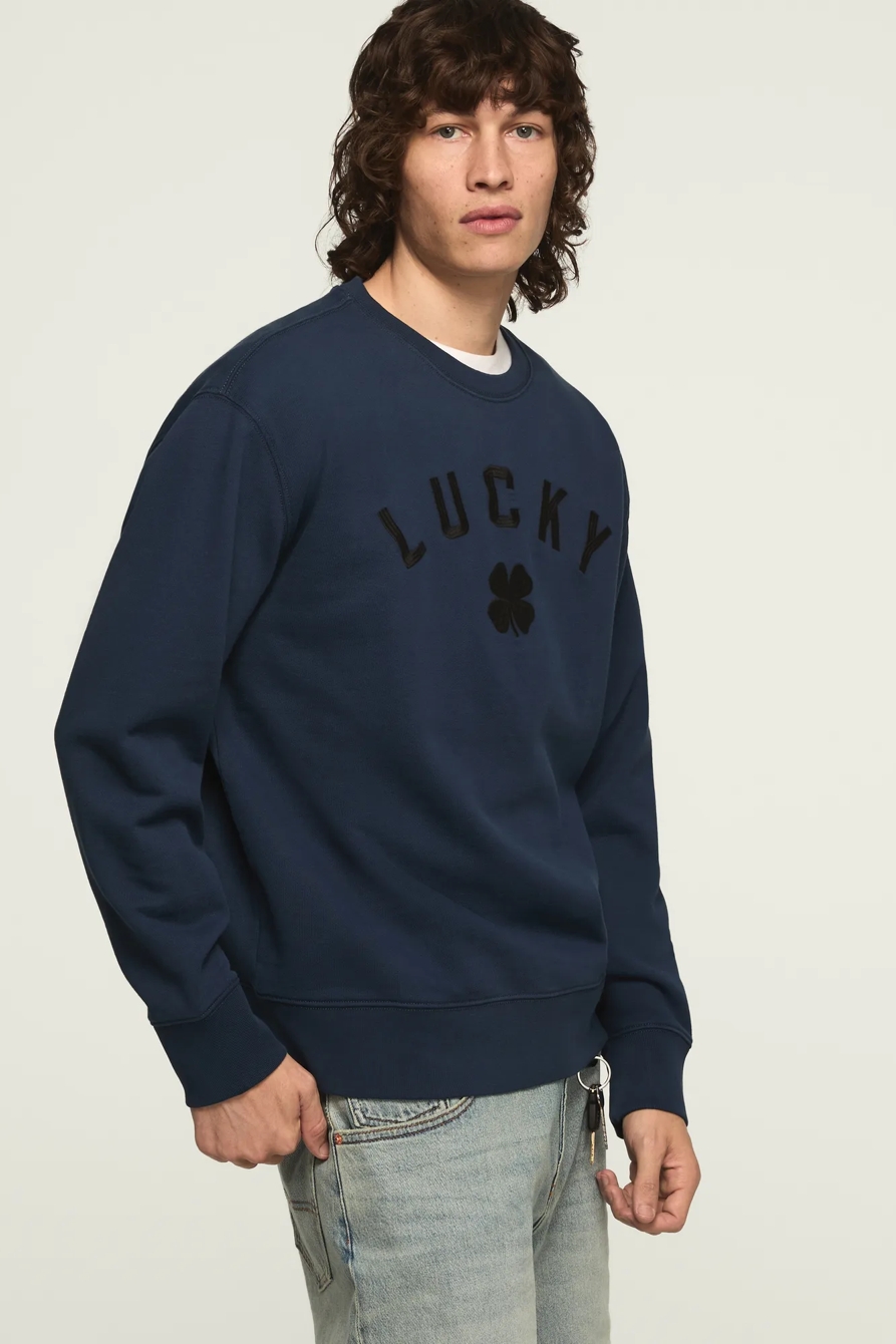 LUCKY CLOVER FLEECE CREWNECK SWEATSHIRT, image 4