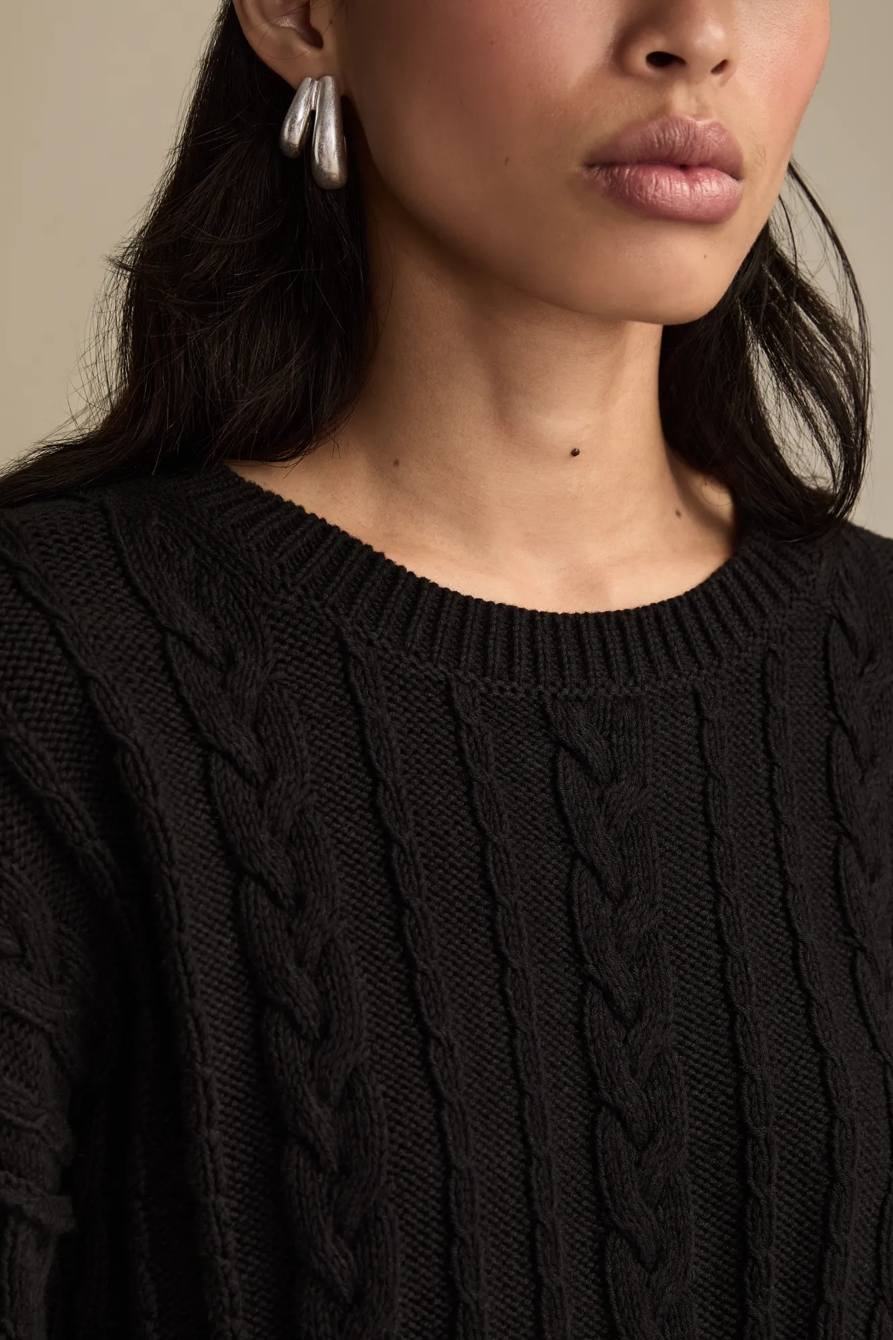 CABLE CREW NECK SWEATER, image 5