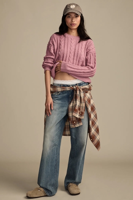 CABLE CREW NECK SWEATER, image 2