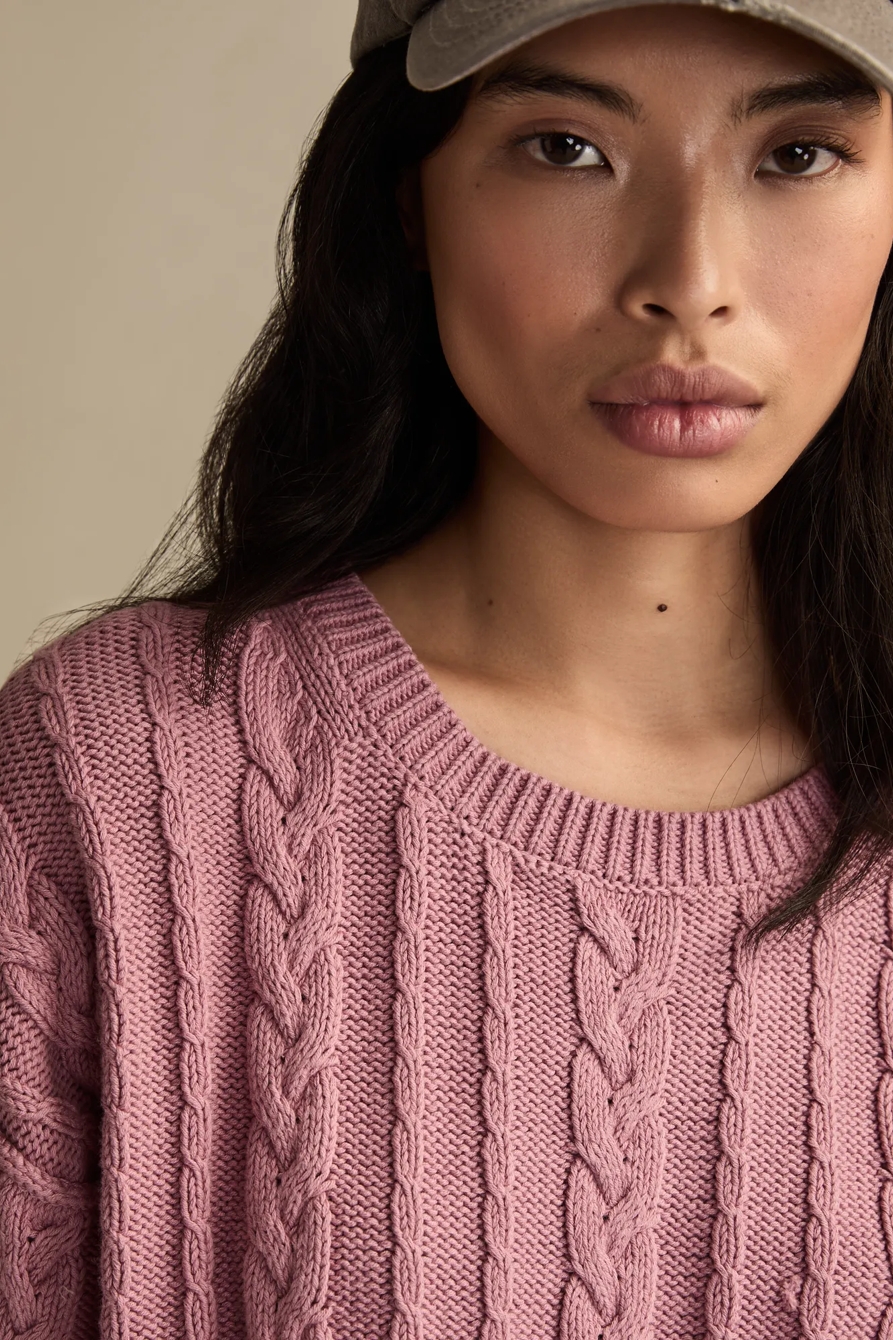 CABLE CREW NECK SWEATER, image 5