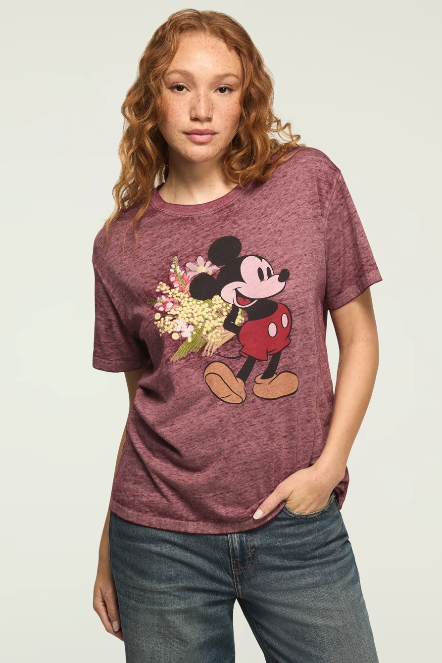 MICKEY FLOWERS BOYFRIEND TEE, image 2