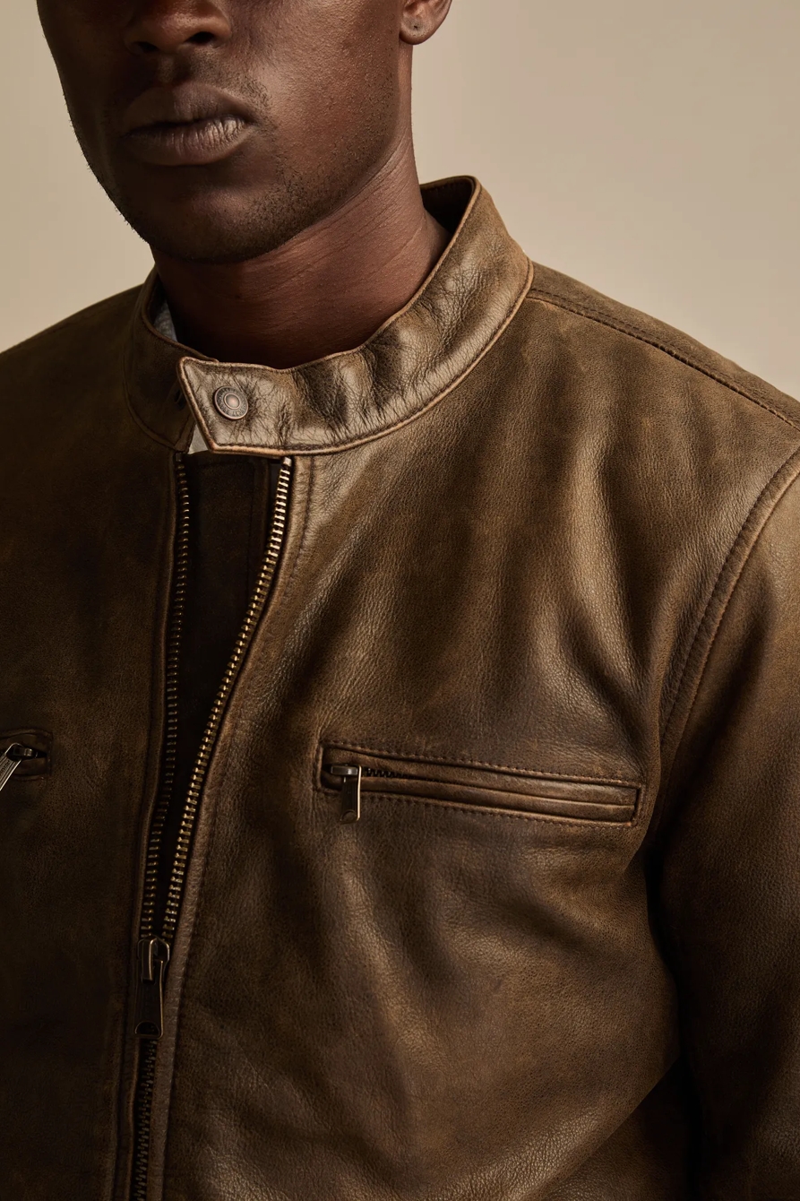 WASHED BROWN LEATHER BONNEVILLE, image 2