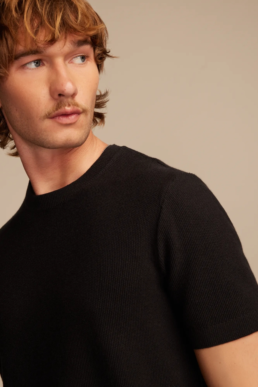 SHORT SLEEVE CREW NECK SWEATER, image 3