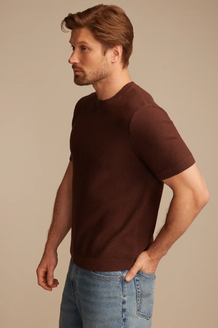SHORT SLEEVE CREW NECK SWEATER, image 3