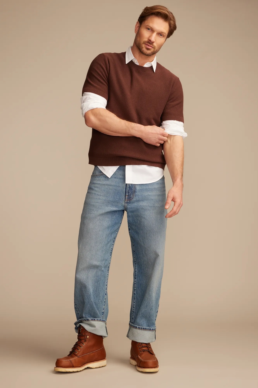 SHORT SLEEVE CREW NECK SWEATER, image 5