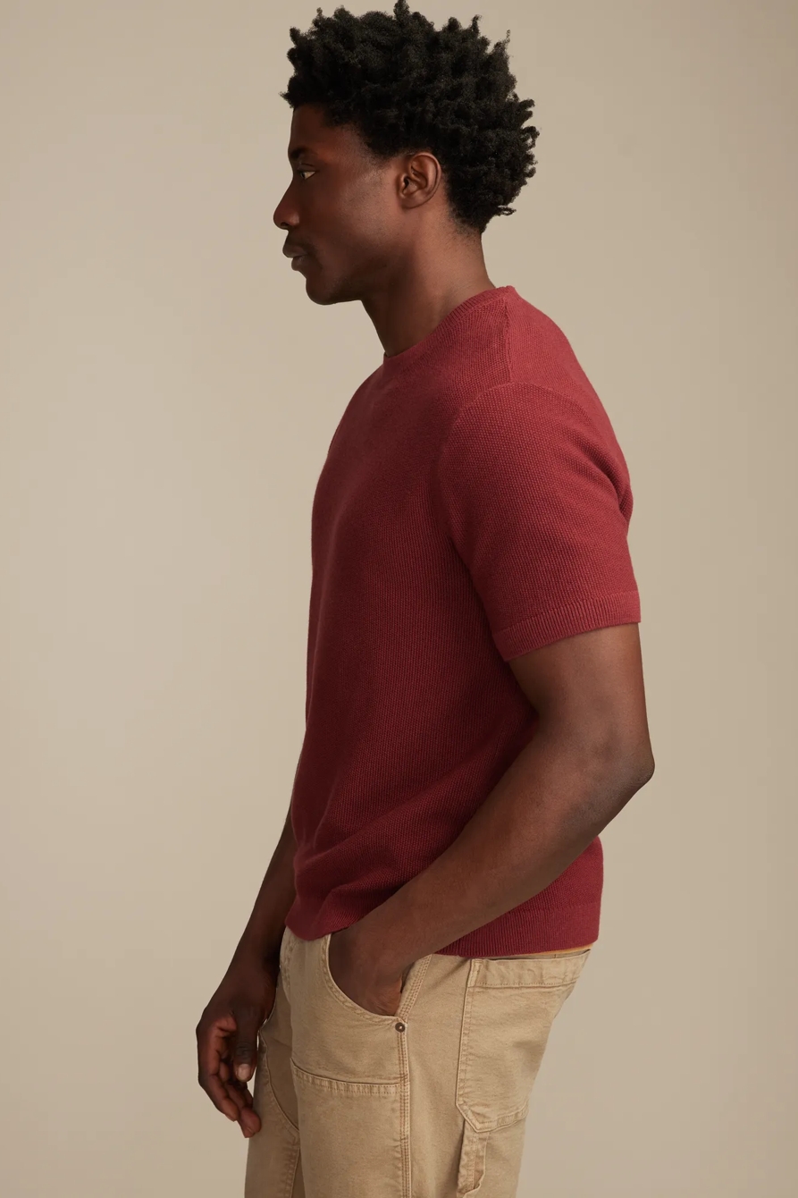 SHORT SLEEVE CREW NECK SWEATER, image 3