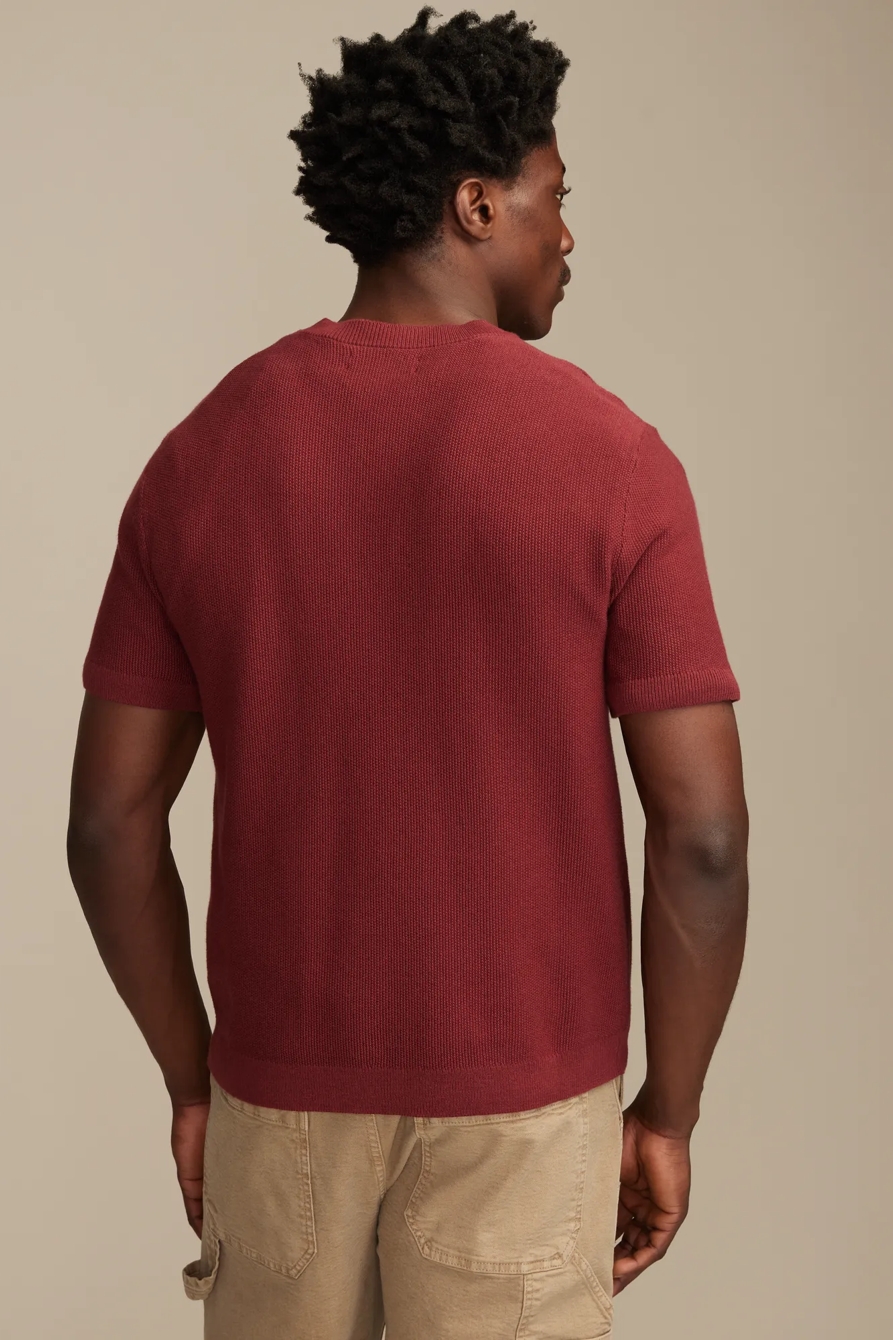 SHORT SLEEVE CREW NECK SWEATER, image 4
