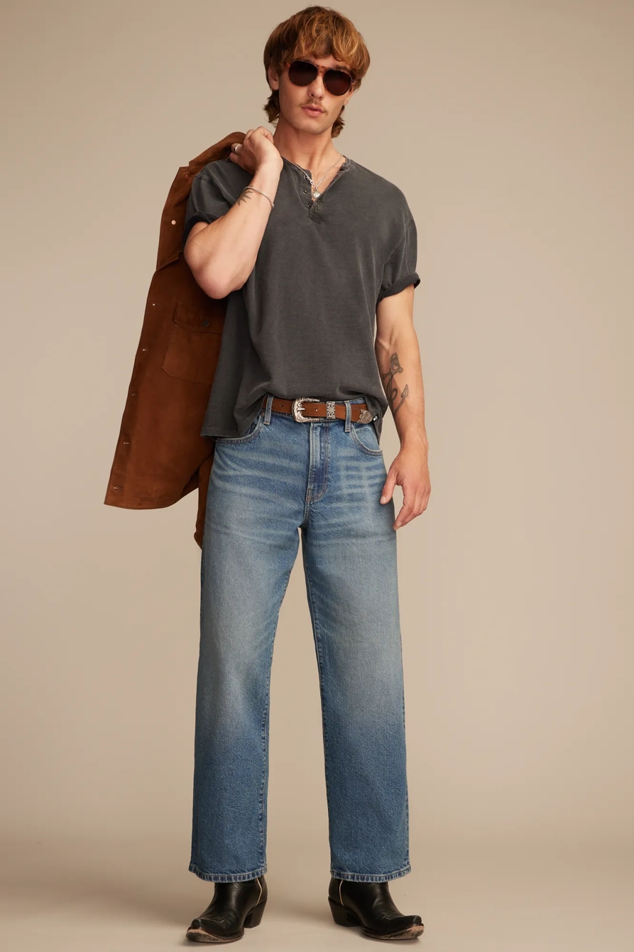 COLE HAUSER WEEKEND SLUB SHORT SLEEVE HENLEY, image 2