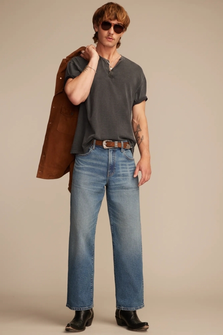 COLE HAUSER WEEKEND SLUB SHORT SLEEVE HENLEY, image 2