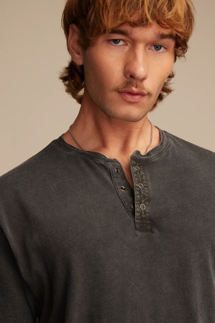 COLE HAUSER WEEKEND SLUB SHORT SLEEVE HENLEY, image 3