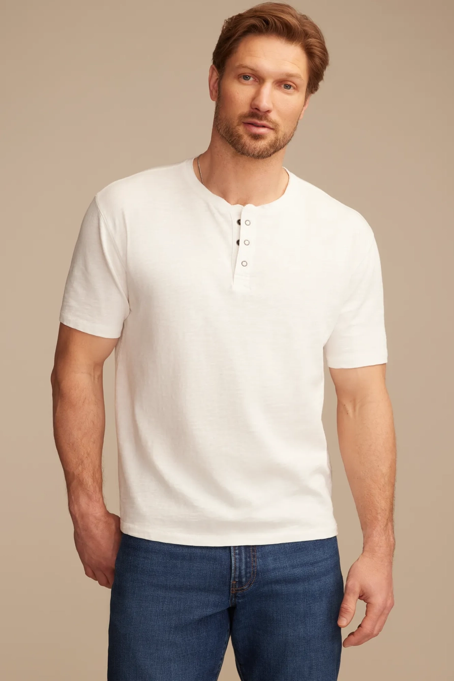 COLE HAUSER WEEKEND SLUB SHORT SLEEVE HENLEY