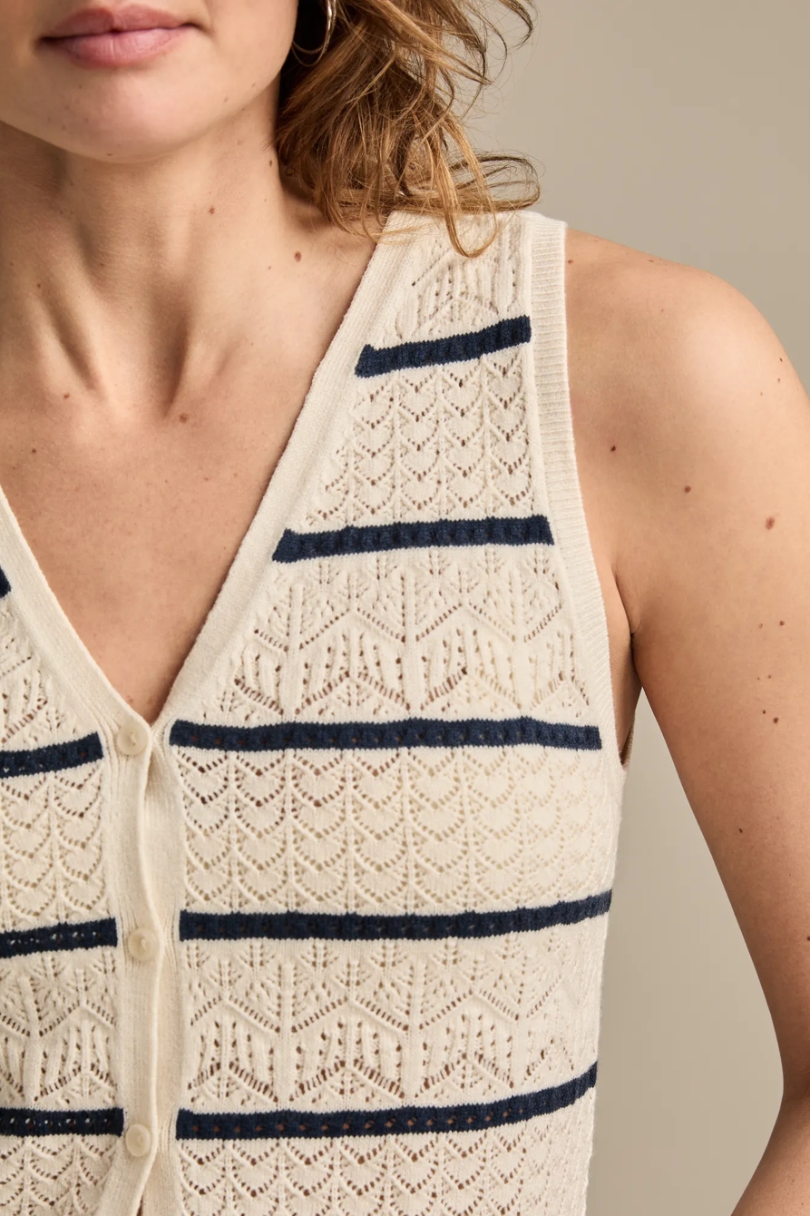 BUTTON FRONT SWEATER VEST, image 3