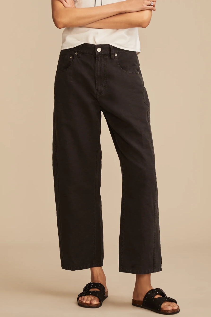 LINEN BARREL PANT, image 2