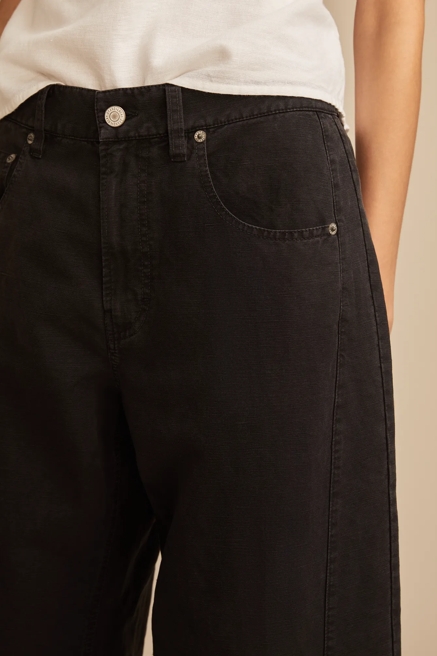 LINEN BARREL PANT, image 4