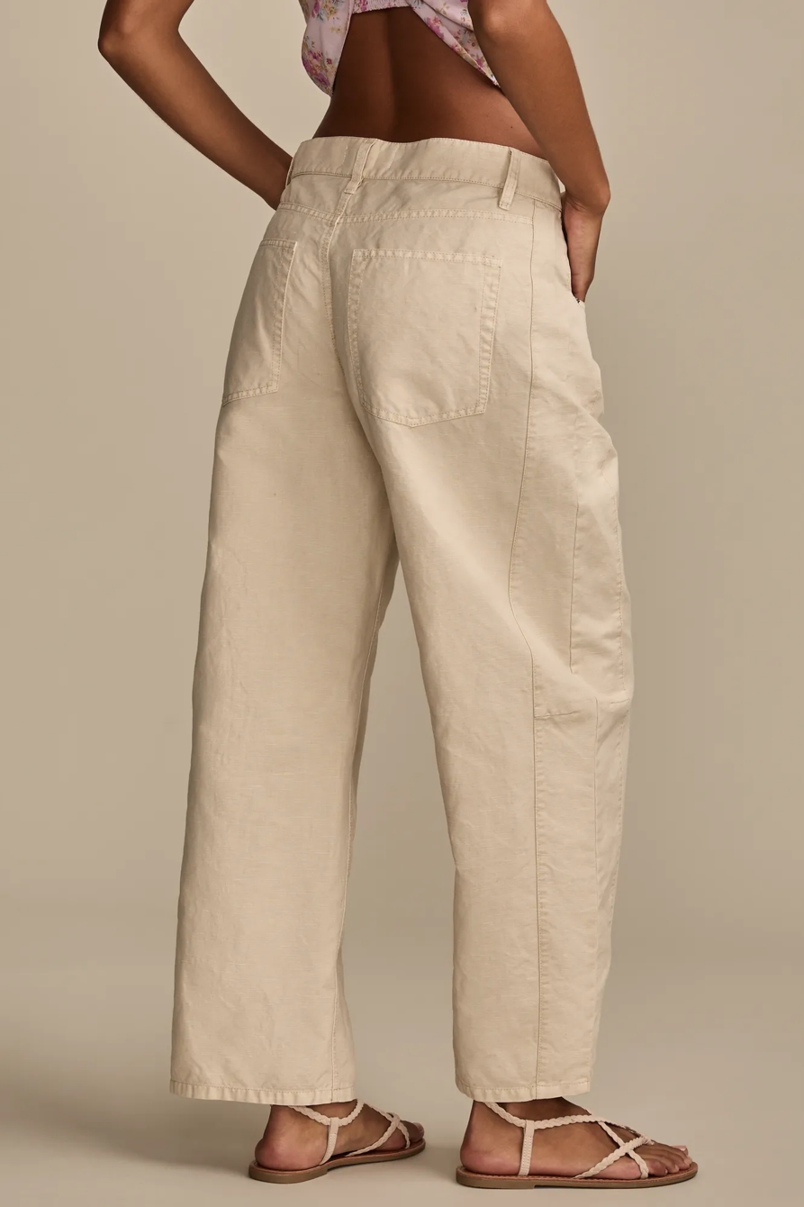 LINEN BARREL PANT, image 5