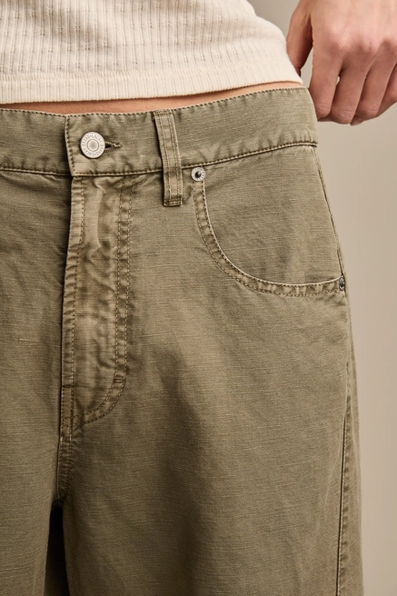 LINEN BARREL PANT, image 3