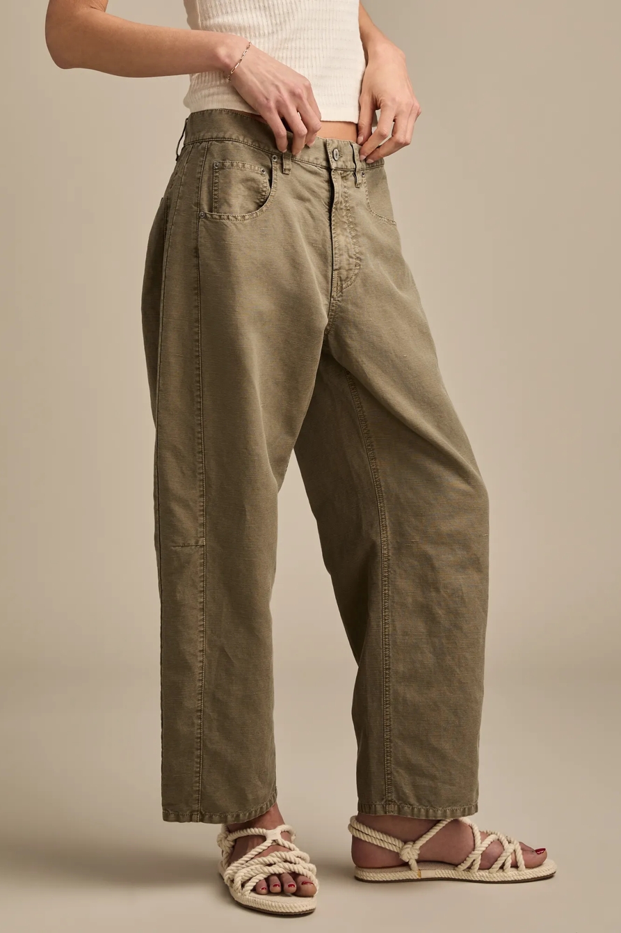 LINEN BARREL PANT, image 4