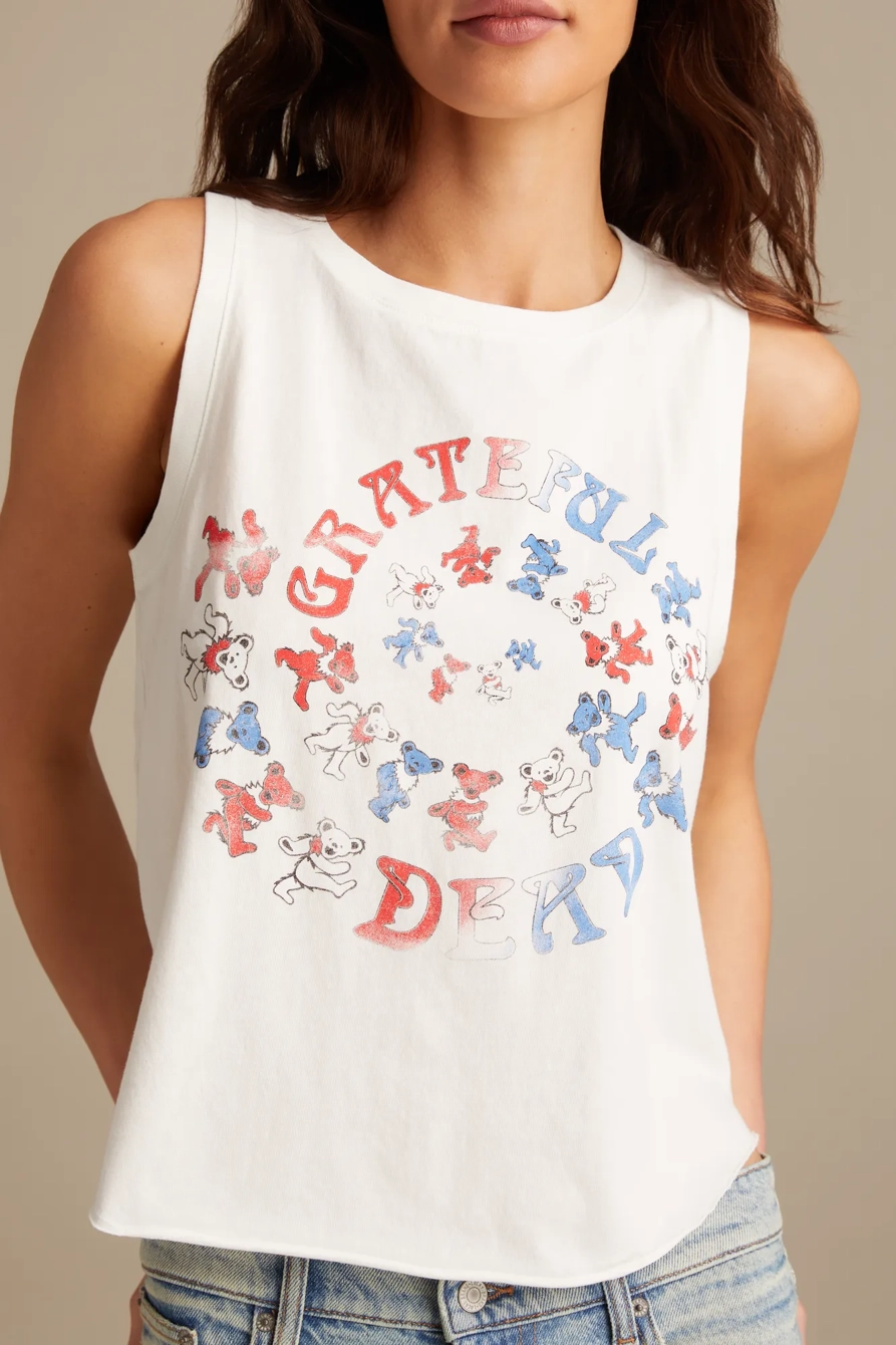 GRATEFUL DEAD BEAR HEAD SPIRAL TANK