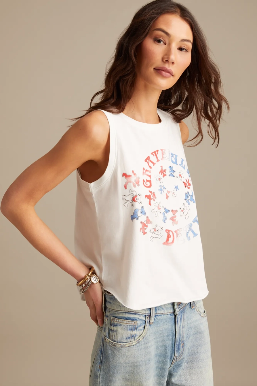 GRATEFUL DEAD BEAR HEAD SPIRAL TANK