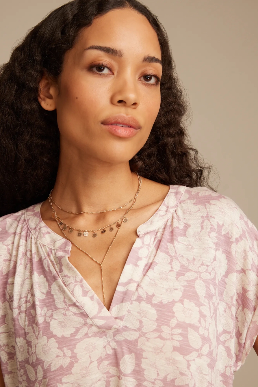 SANDWASH NOTCH NECK TEE, image 5