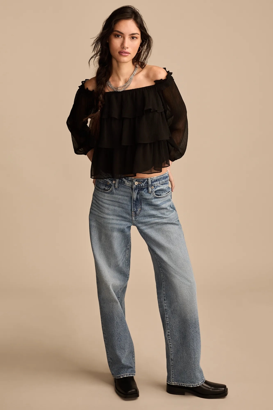 RUFFLE OFF THE SHOULDER TOP, image 2