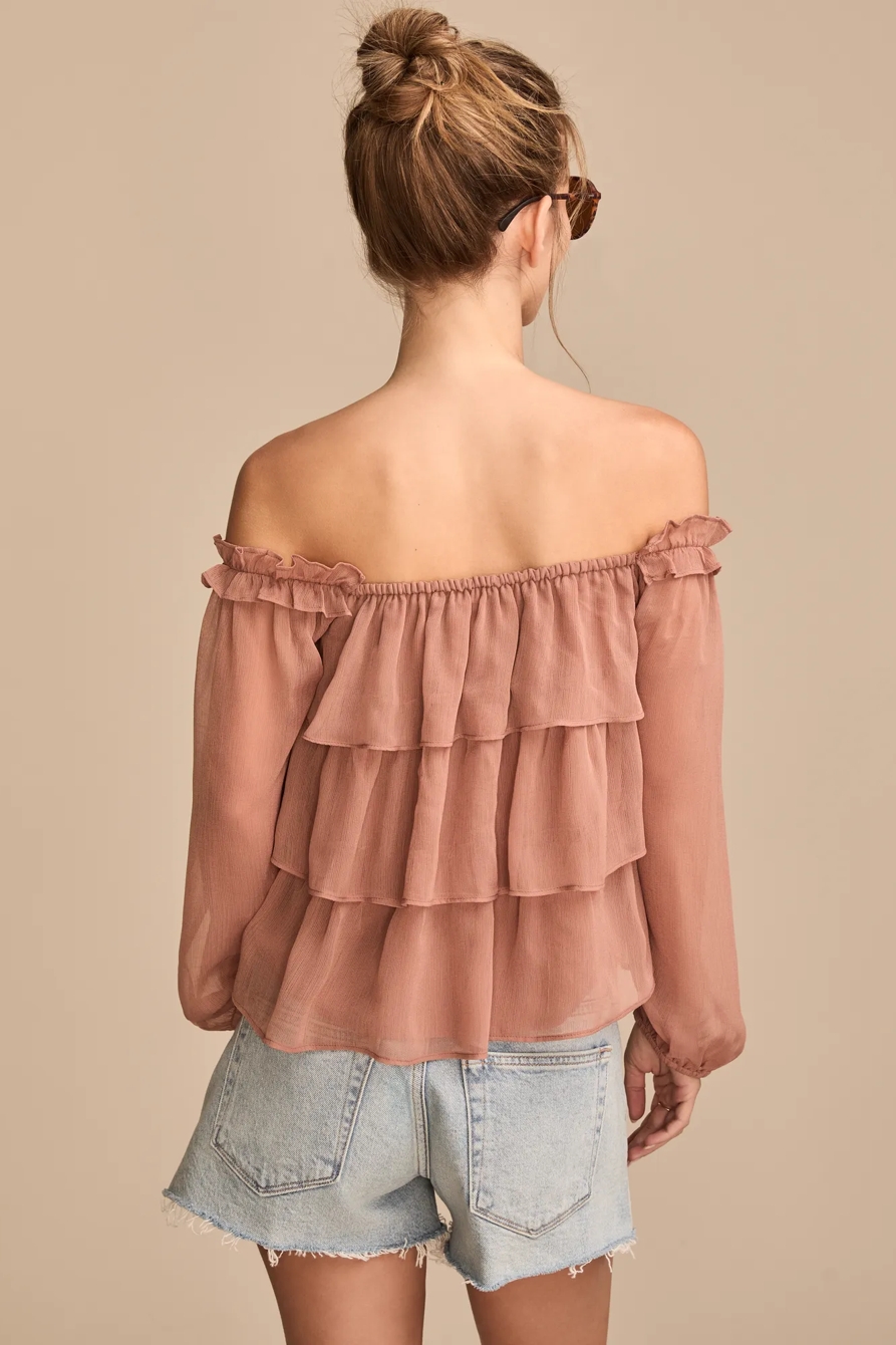 RUFFLE OFF THE SHOULDER TOP, image 5
