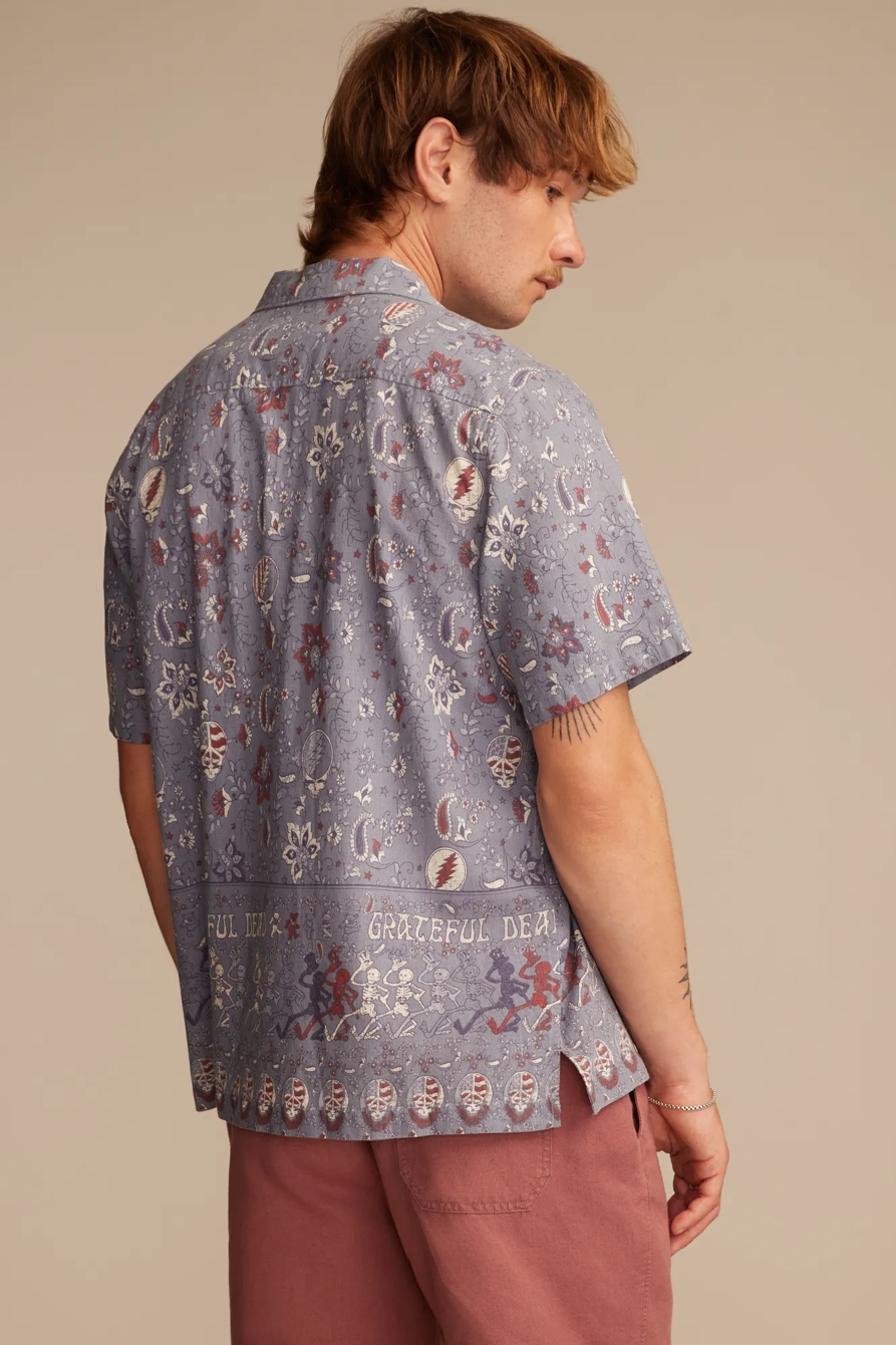 GRATEFUL DEAD ALL OVER PRINT SHORT SLEEVE CAMP COLLAR WOVEN, image 5