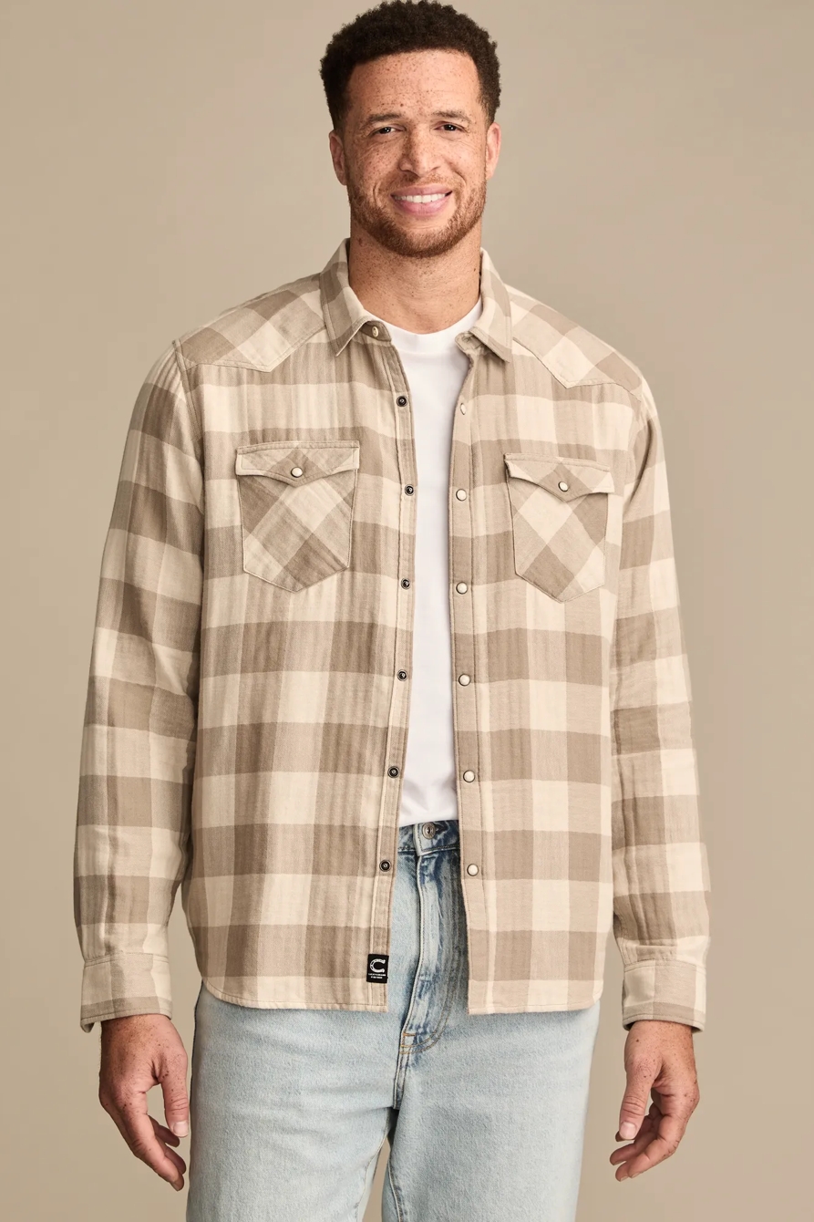 COLE HAUSER LONG SLEEVES DOUBLE WEAVE WESTERN SHIRT, image 1