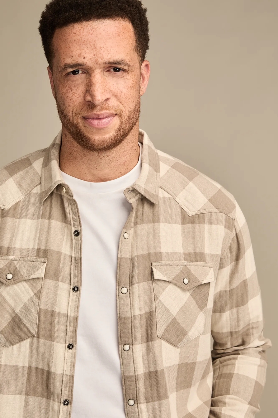COLE HAUSER LONG SLEEVES DOUBLE WEAVE WESTERN SHIRT, image 3