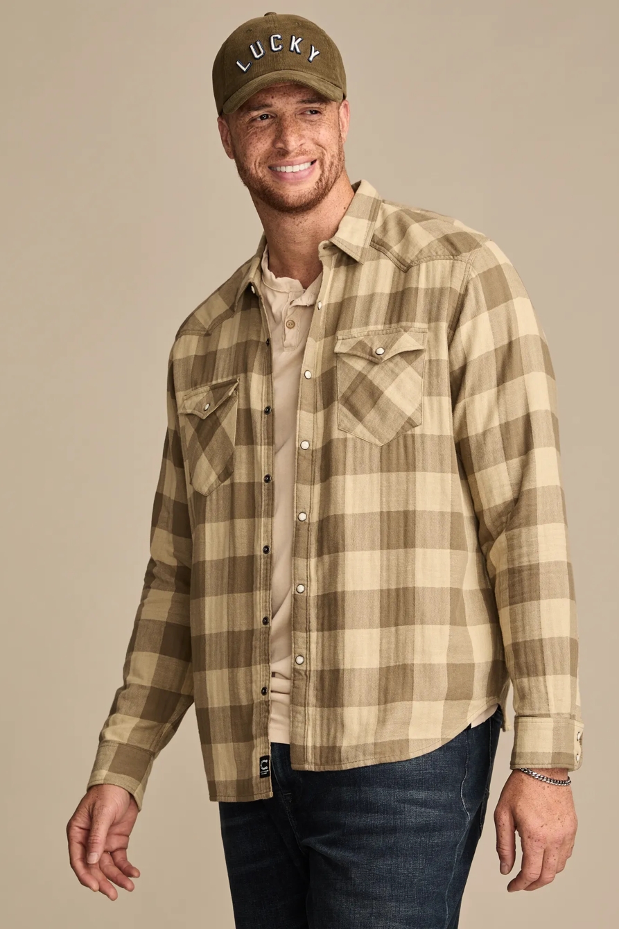 COLE HAUSER LONG SLEEVES DOUBLE WEAVE WESTERN SHIRT, image 3