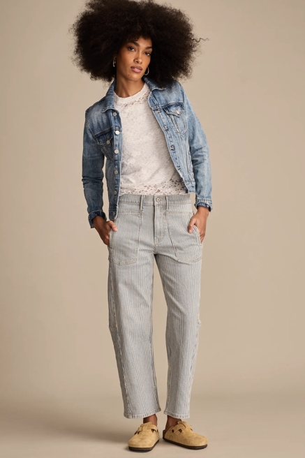 LUCKY LEGEND STRIPE BARREL LEG, image 1