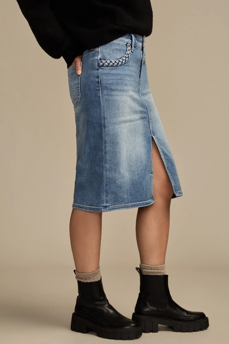 LUCKY LEGEND DENIM SKIRT, image 5