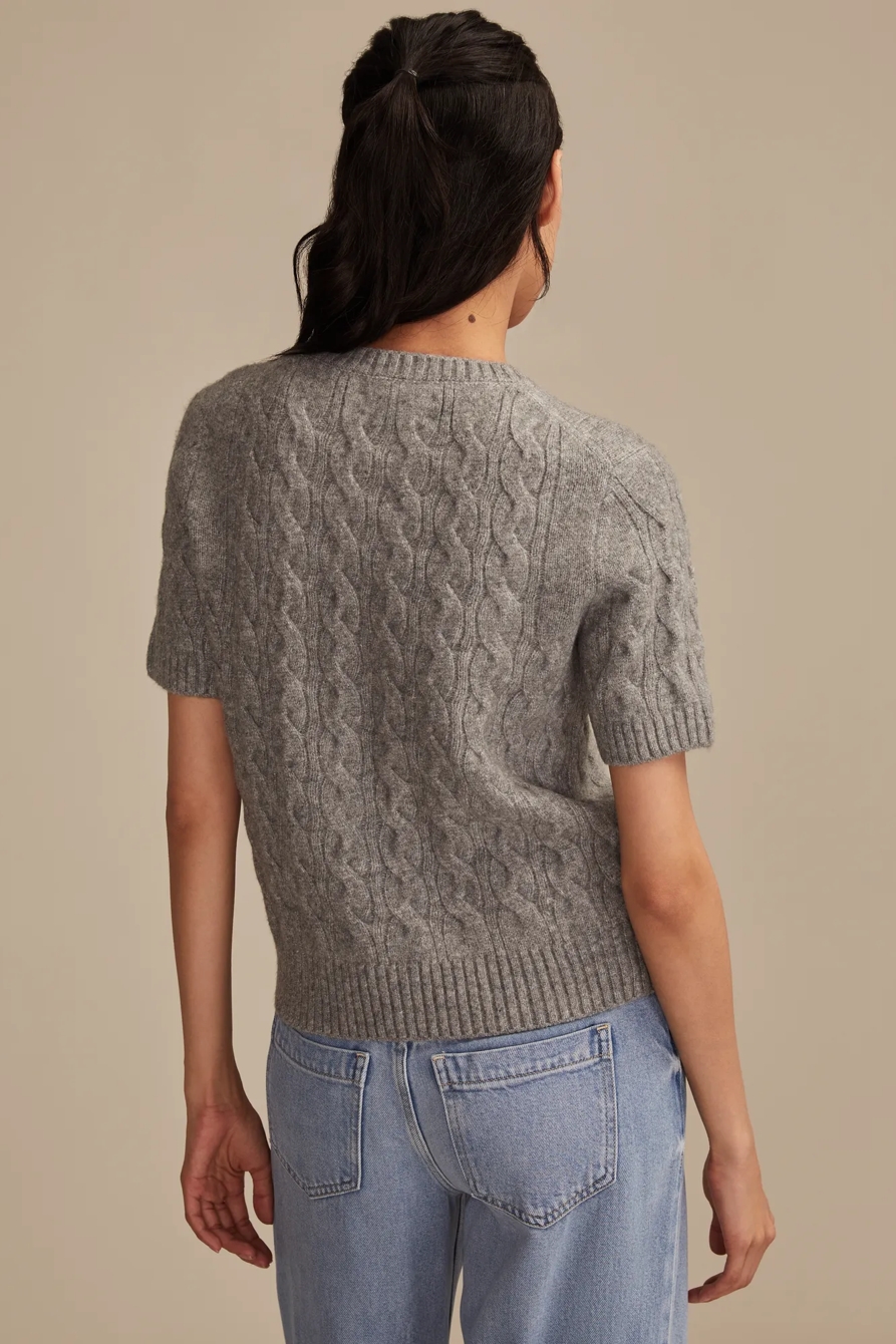 CLOUD SOFT CABLE SWEATER TEE, image 3