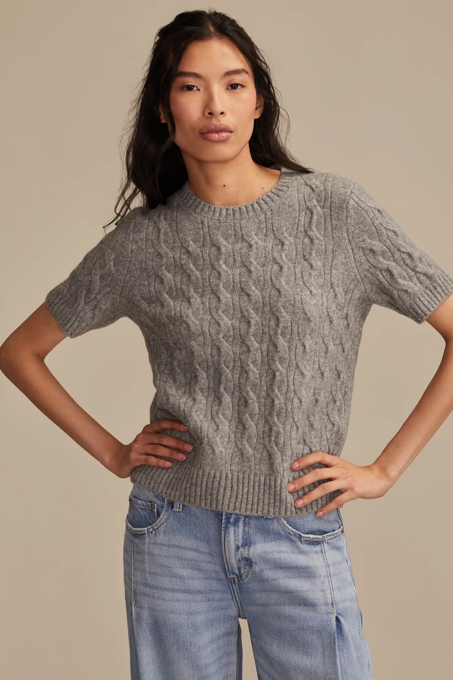 CLOUD SOFT CABLE SWEATER TEE, image 5