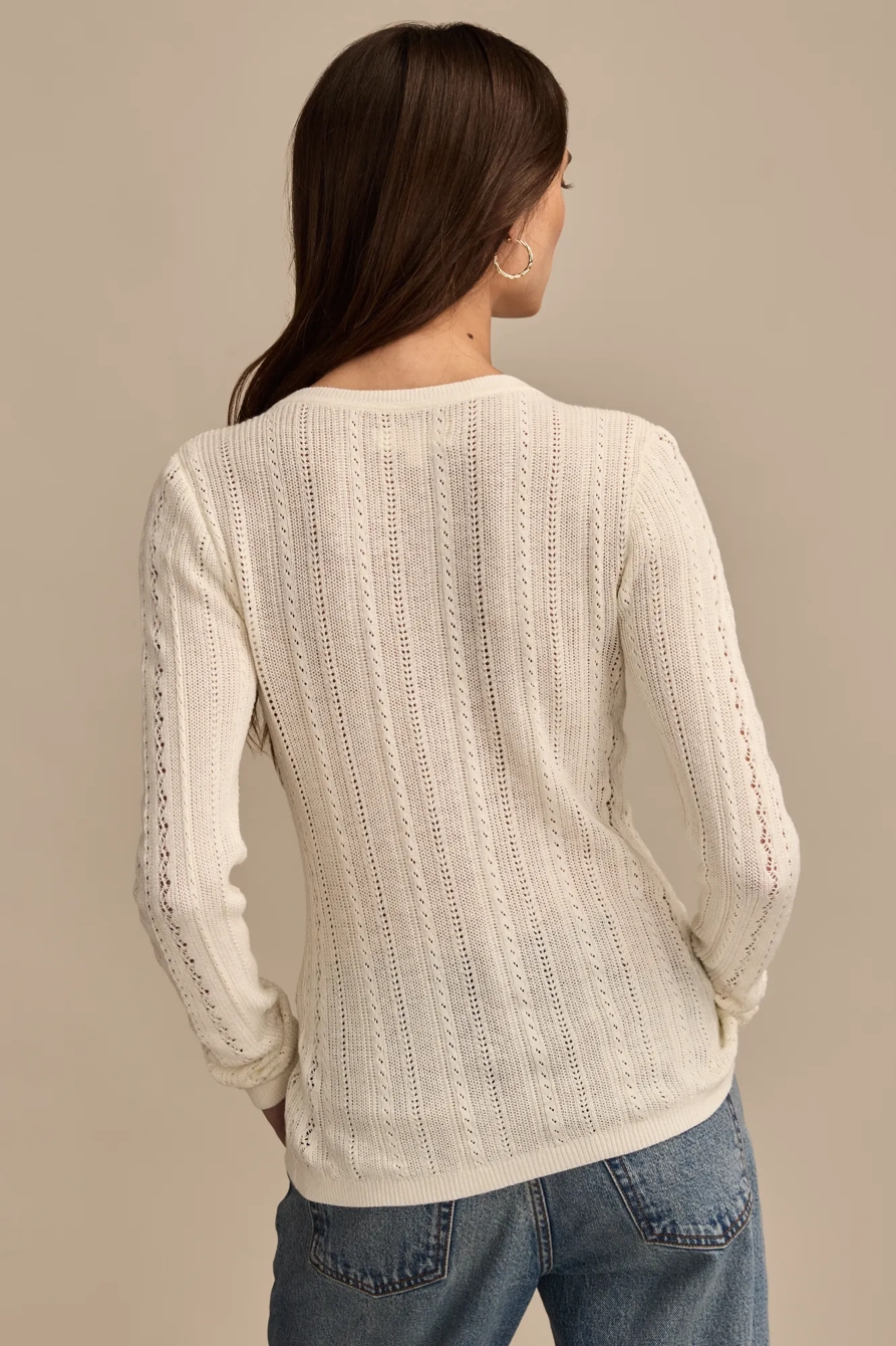 POINTELLE HENLEY SWEATER, image 5