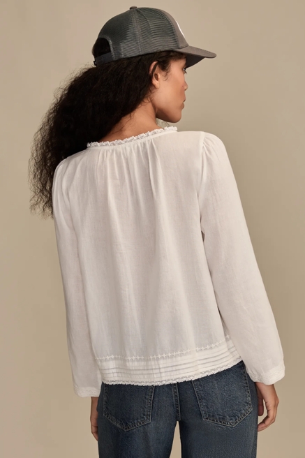 LONG SLEEVE LACE SWING TOP, image 3