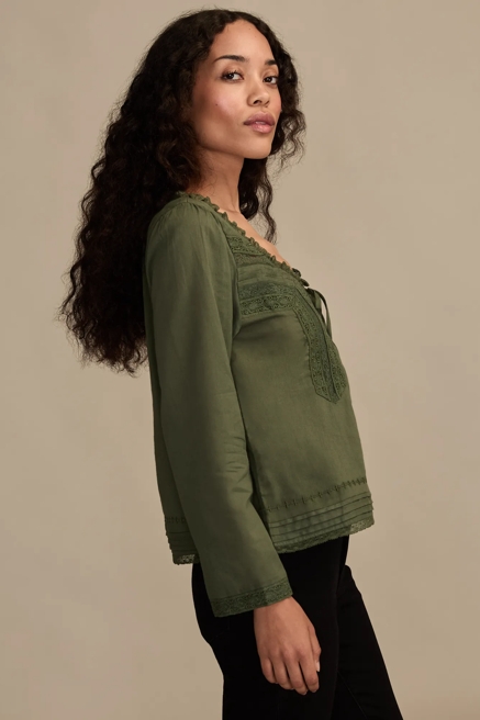 LONG SLEEVE LACE SWING TOP, image 4