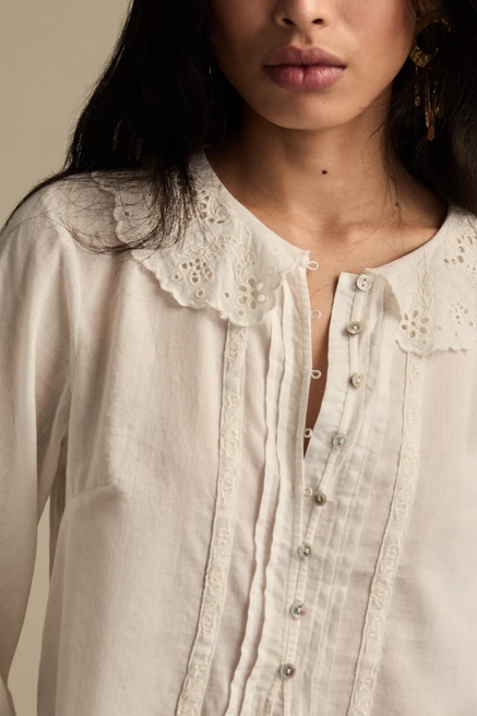CUTWORK PETER PAN COLLAR TOP, image 2