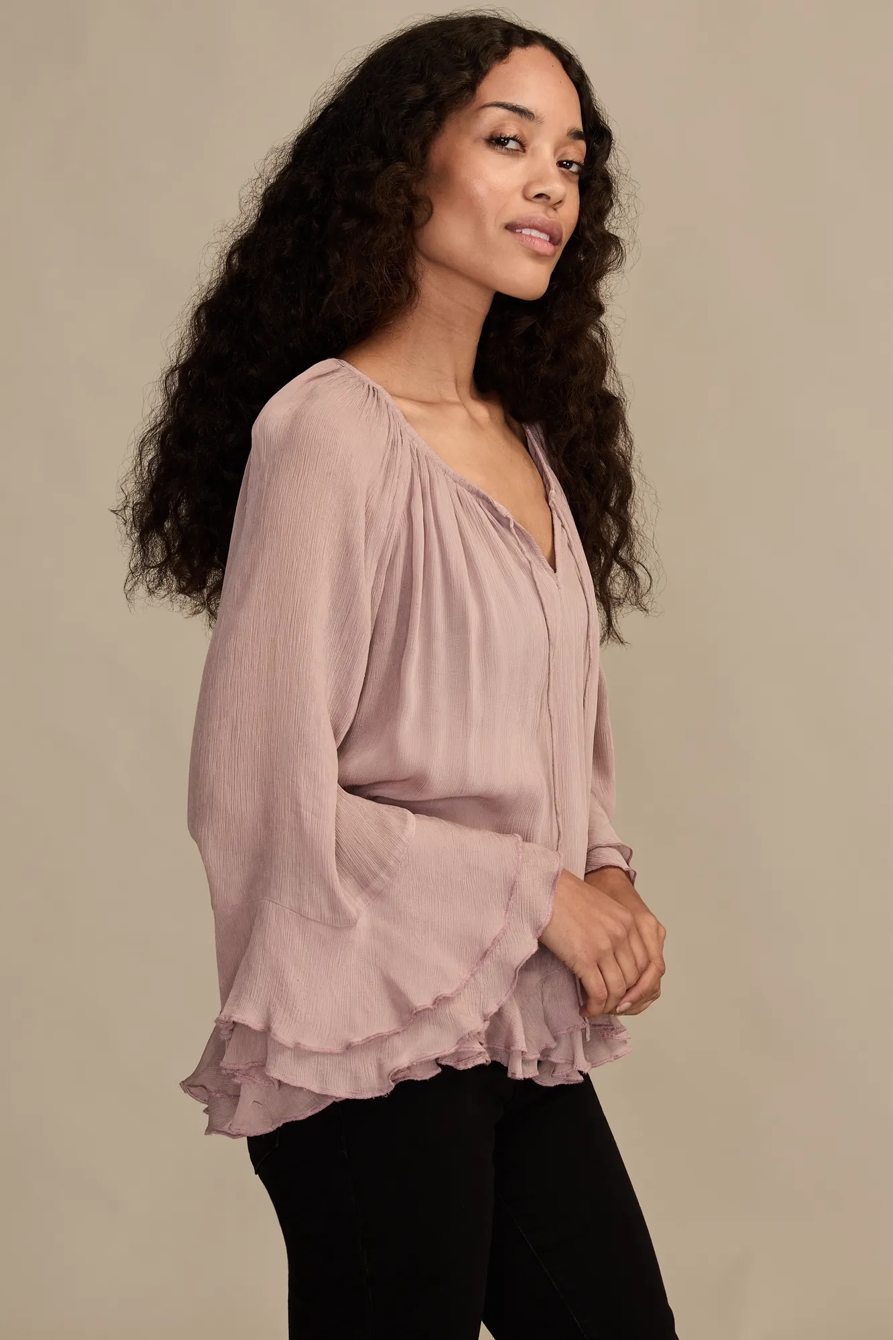 RUFFLE CHIFFON BLOUSE, image 5