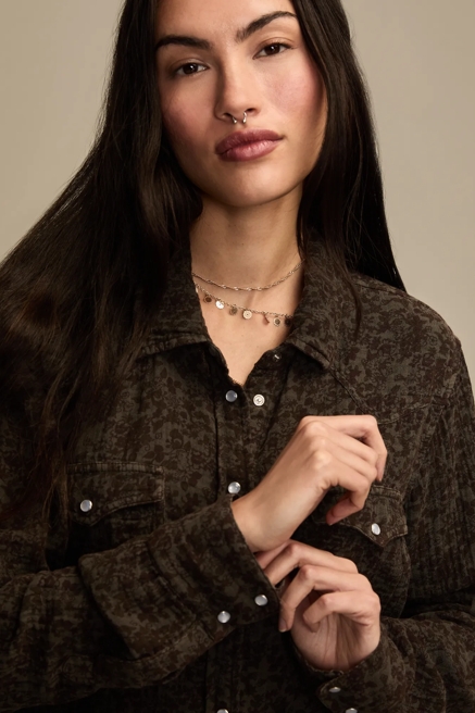 PRINTED WESTERN BUTTON DOWN, image 2