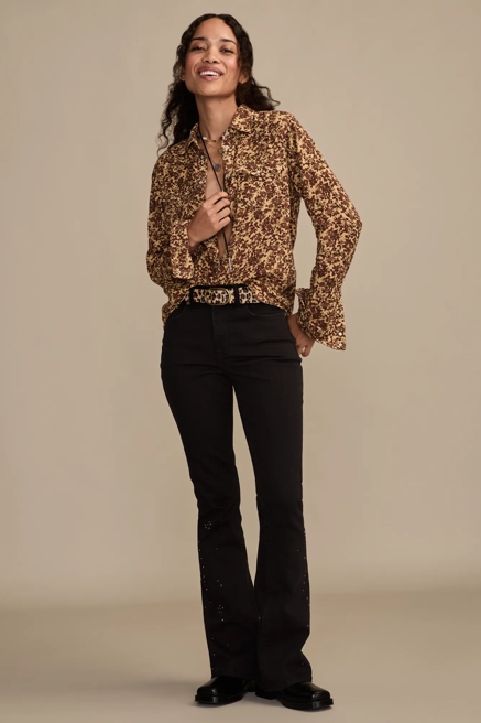 PRINTED WESTERN BUTTON DOWN, image 2