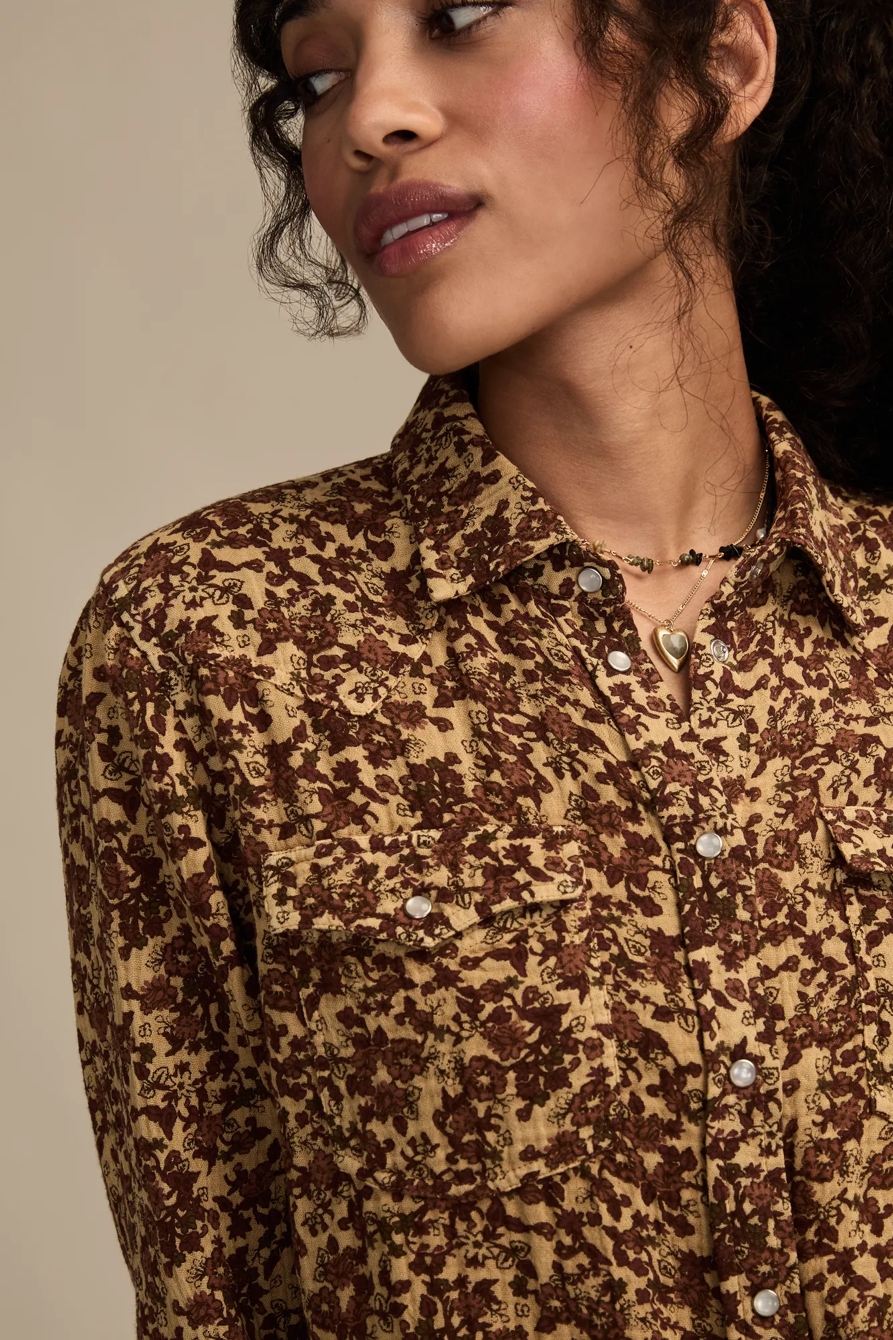 PRINTED WESTERN BUTTONDOWN, image 5