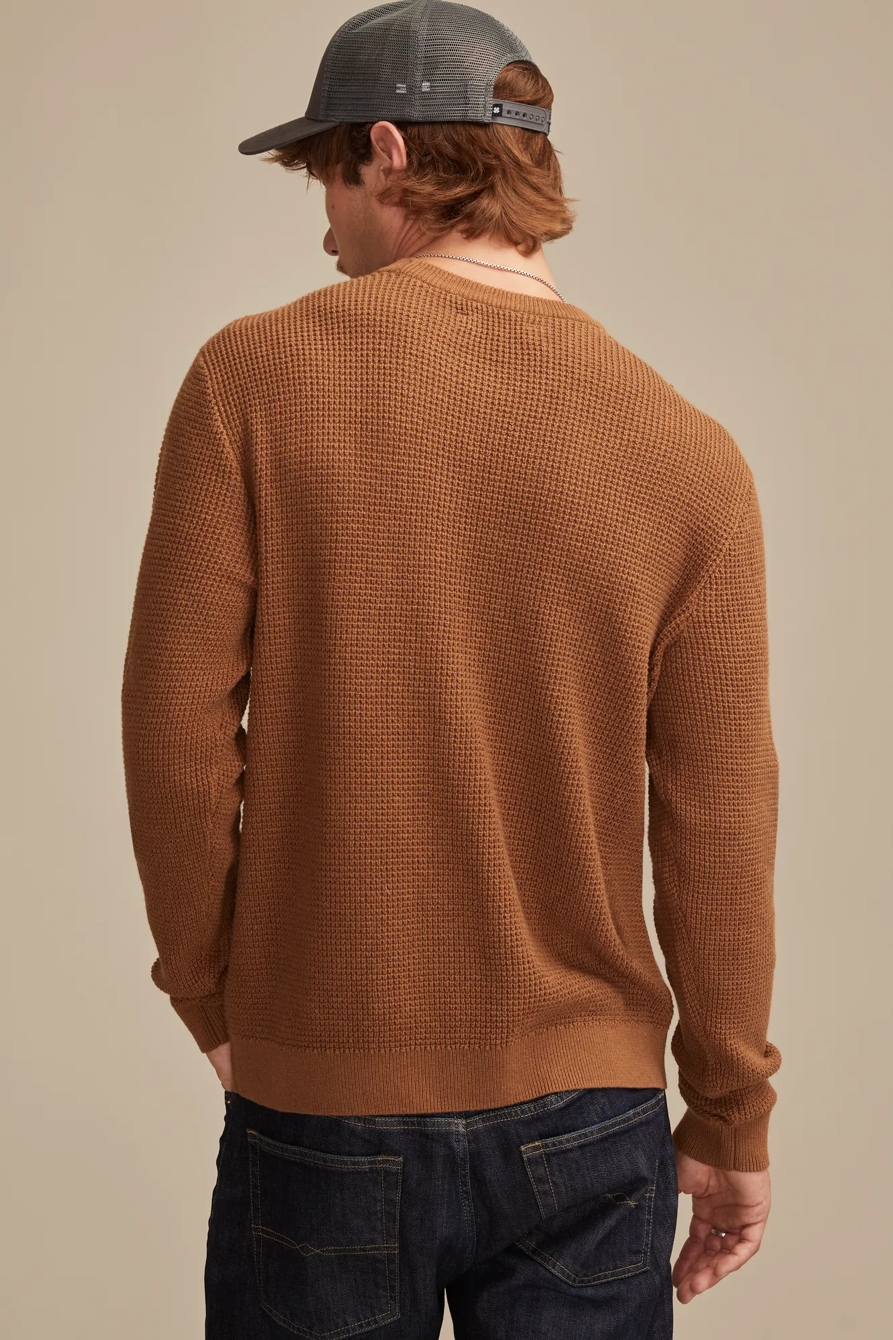 WAFFLE SWEATER CREW, image 3