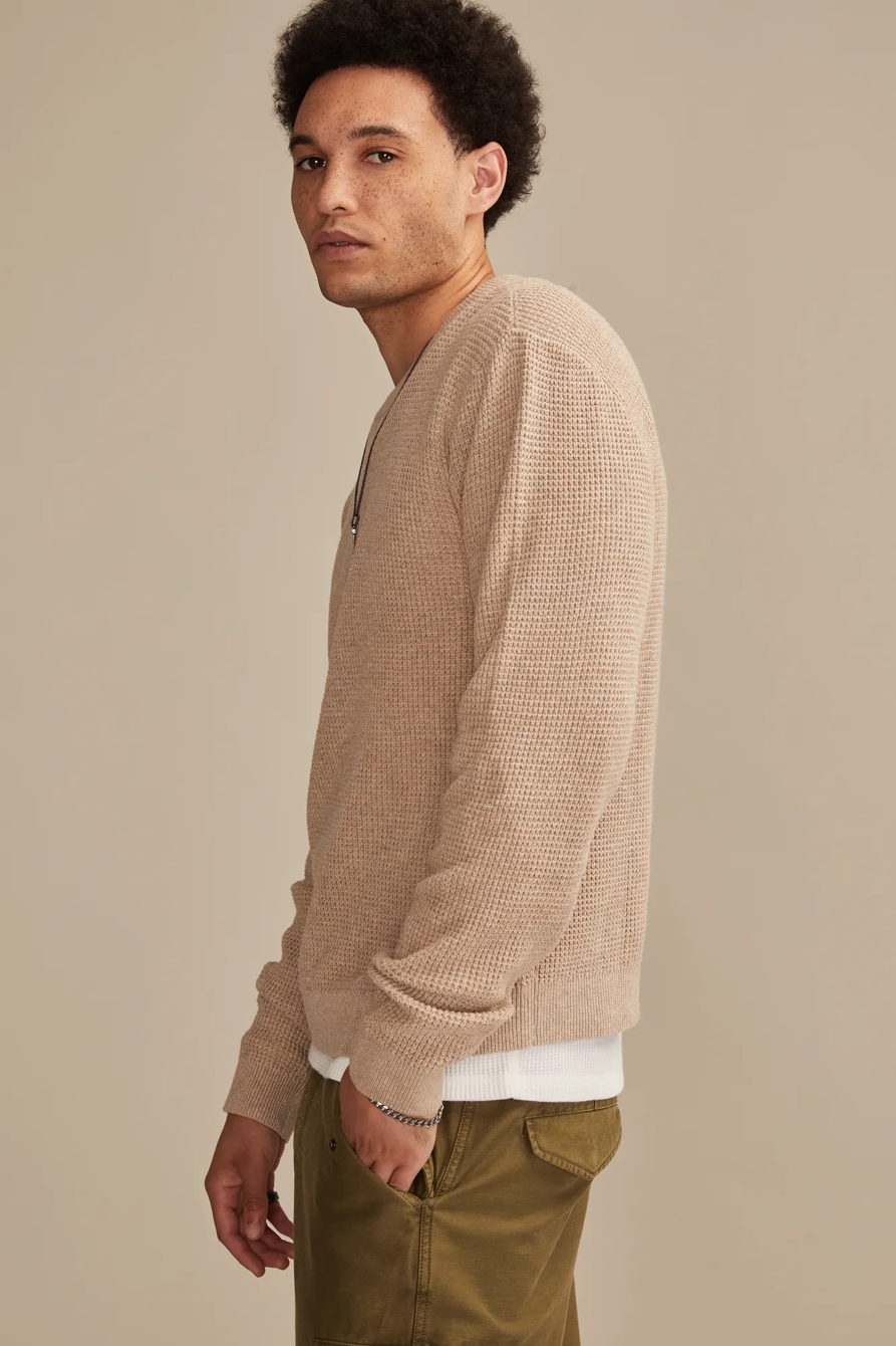 WAFFLE SWEATER CREW, image 4