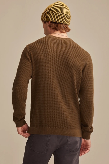 WAFFLE SWEATER CREW, image 3