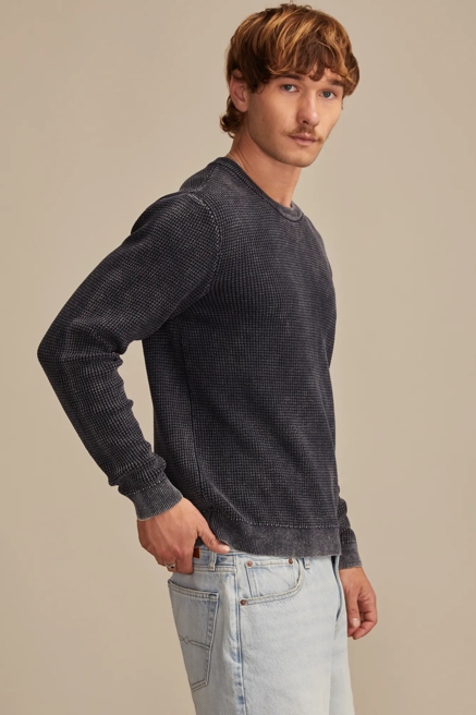 WAFFLE SWEATER CREW, image 4