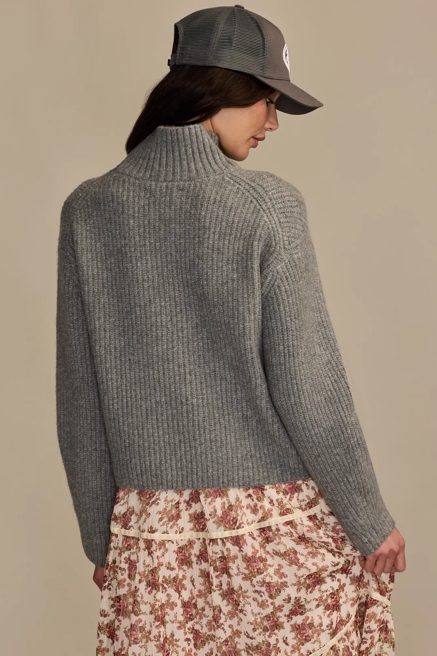 RIBBED MOCK NECK SWEATER, image 3