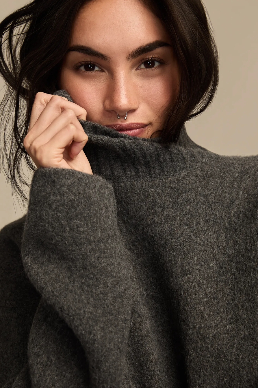 ARGYLE MOCK NECK SWEATER, image 2