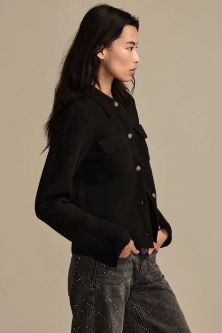 COLLARED BUTTON DOWN SWEATER, image 4